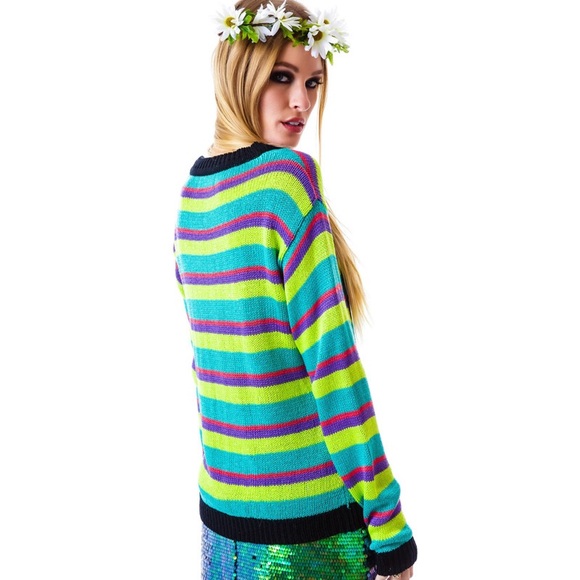 📌 Mink Pink Good Vibes Bold Sweater - Picture 5 of 5